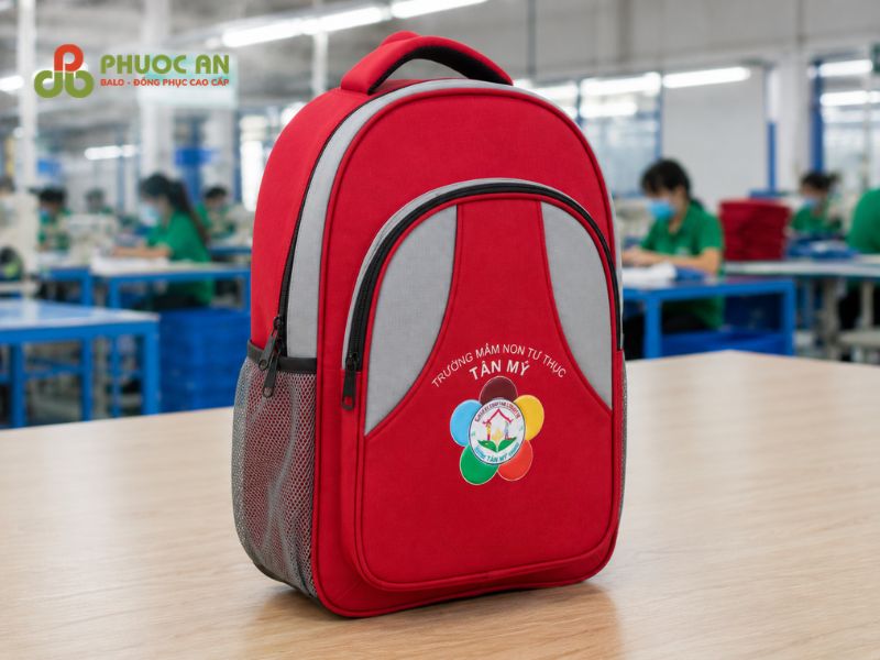 Góc nghiêng balo Trường mầm non Tân Mỹ Phước An
