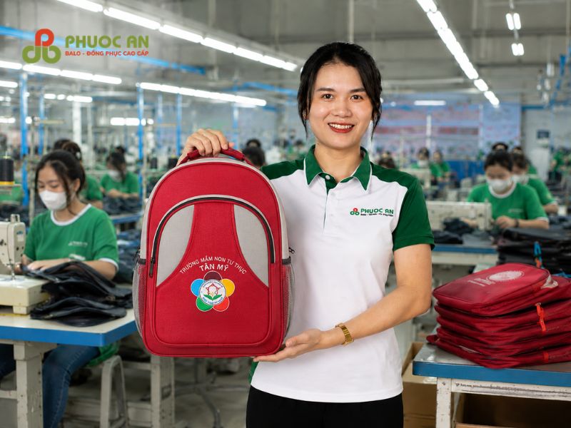 May Phước An - Đơn vị sản xuất balo thương hiệu Trường mầm non Tân Mỹ