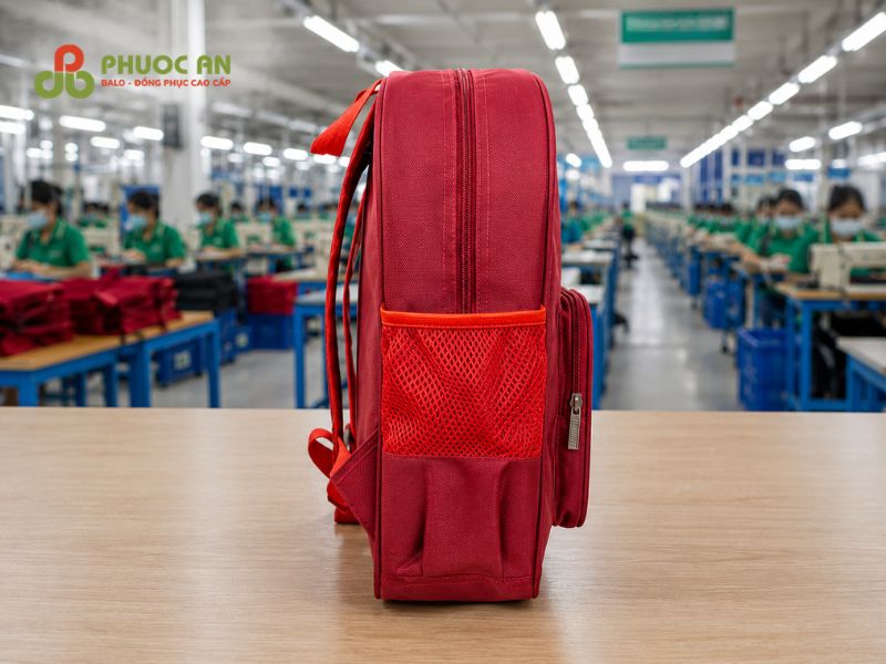 Túi lưới mẫu balo Trường mầm non Tân Mỹ Phước An