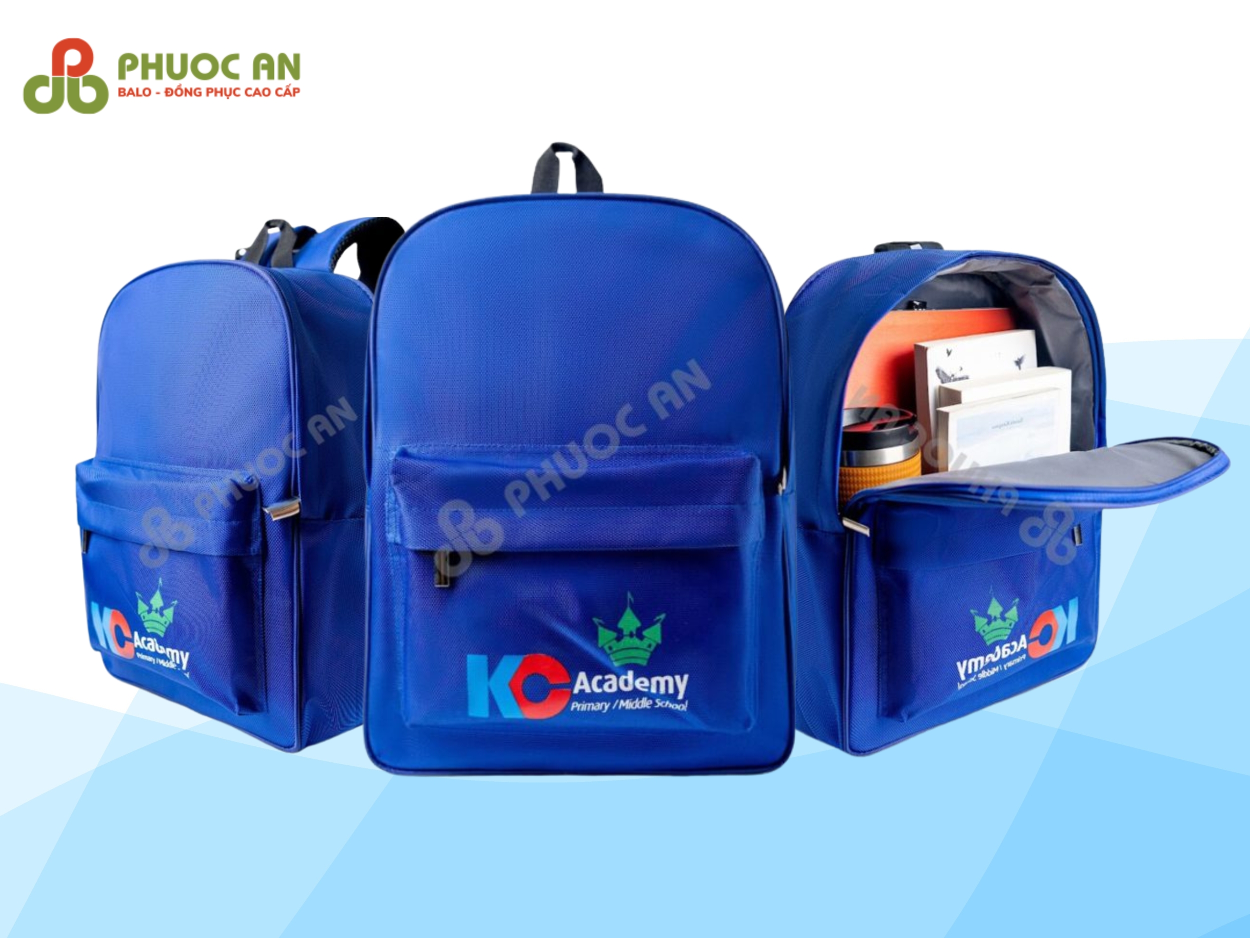 mau-balo-cho-hoc-sinh-trung-hoc-in-logo-va-phoi-mau-thuong-hieu-kc-academy