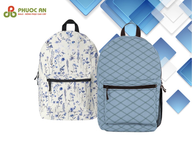 balo-mau-xanh-la-cay-phoi-hoa-tiet