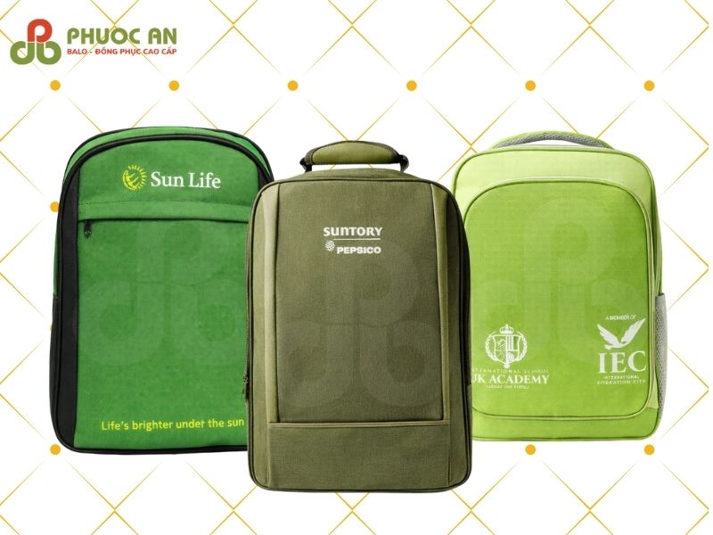 balo-dong-phuc-mau-olive-in-logo-cong-ty