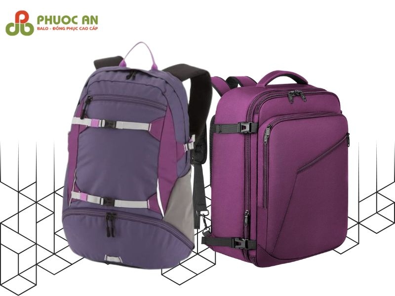 mau-balo-nu-mau-tim-in-logo-cong-ty-lu-hanh-lam-qua-tang