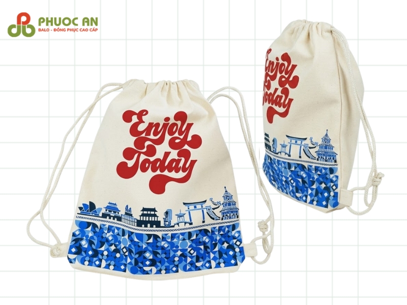 Balo dây rút vải canvas cho tổ chức sự kiện