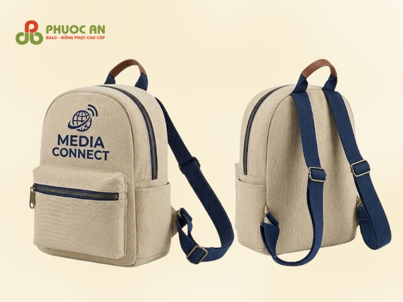 Balo mini vải canvas làm quà tặng truyền thông