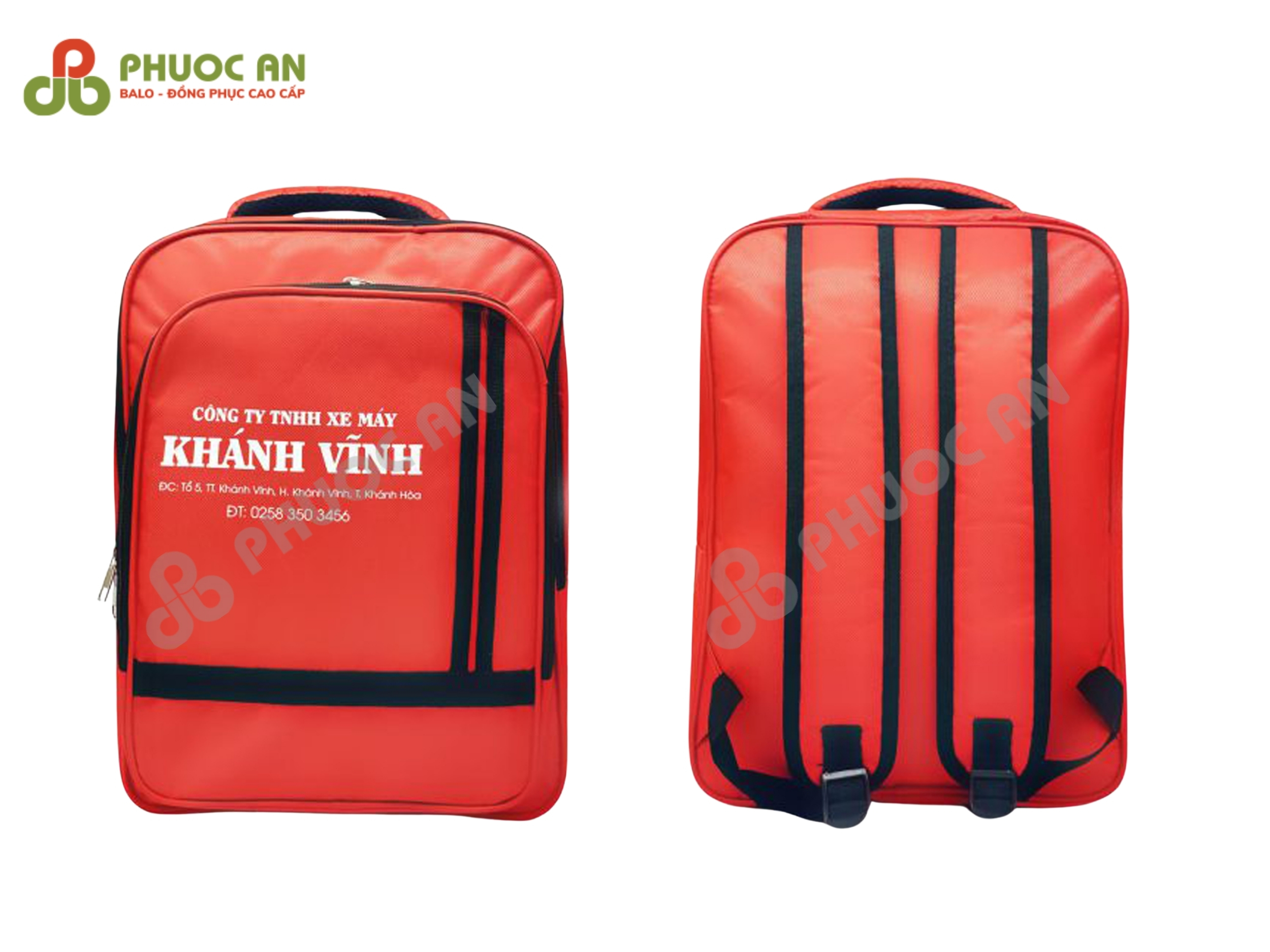 Mẫu balo công ty của xưởng may balo theo yêu cầu Phước An thực hiện