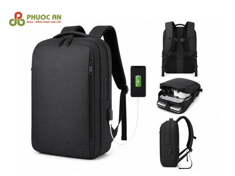 Balo công sở đa năng có cổng USB cho nhân viên văn phòng