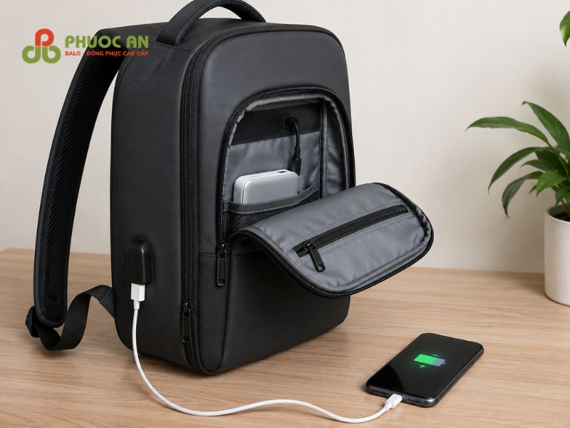 Lợi ích truyền thông khi chọn balo sạc USB quà tặng B2B