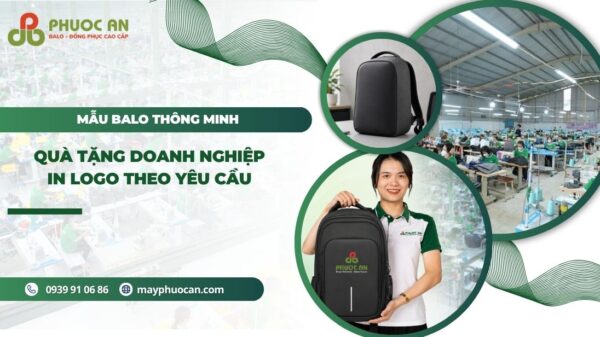 Mẫu balo thông minh quà tặng doanh nghiệp in logo uy tín
