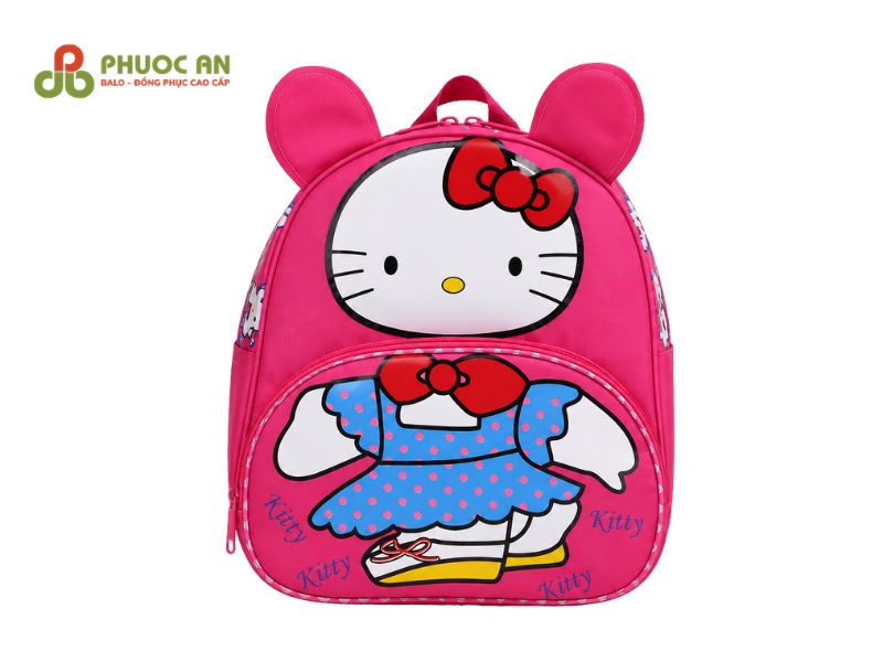 Balo hình thú cho bé gái hình Hello Kitty