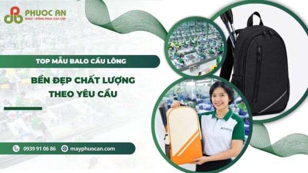 Các mẫu balo cầu lông đẹp đặt may số lượng lớn