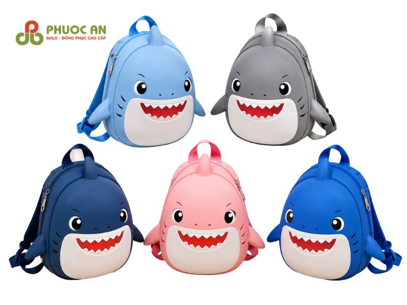 Mẫu balo hình con thú cá mập đẹp