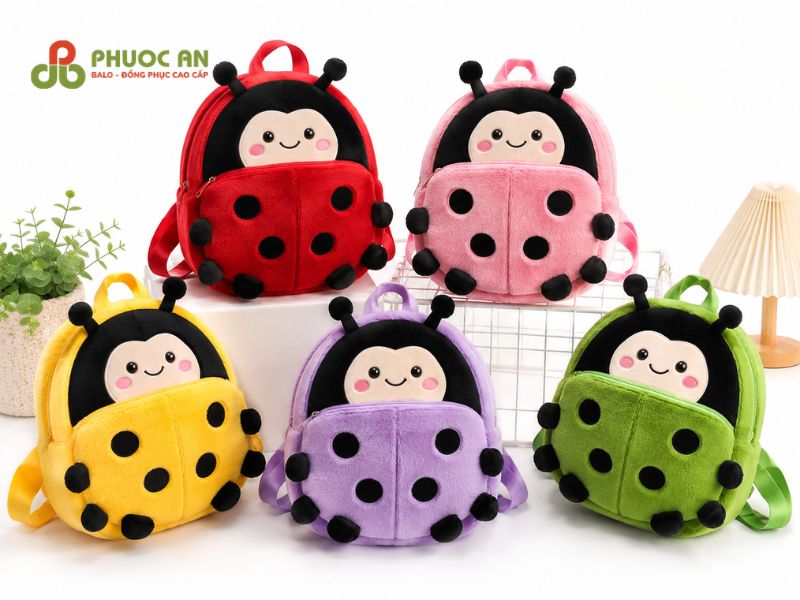 Mẫu balo hình thú dễ thương bọ rùa cho bé