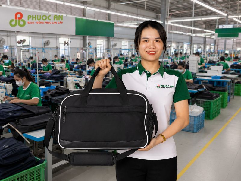 May Phước An - Xưởng may balo gym in logo uy tín tại TPHCM