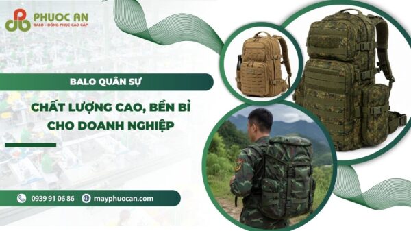 Mẫu balo quân sự chiến thuật in logo cho doanh nghiệp