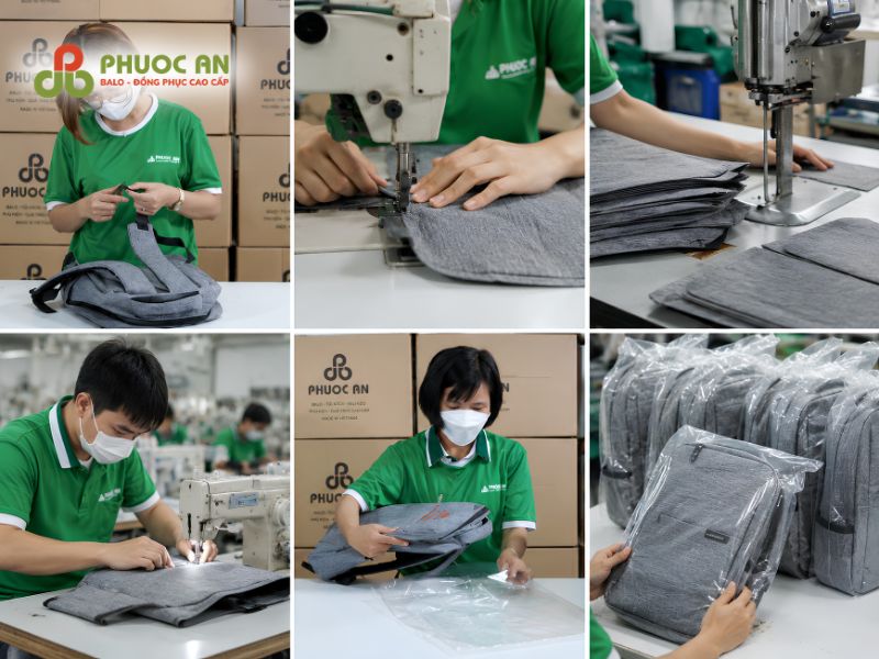 Quy trình sản xuất mẫu balo nữ chuyên nghiệp tại xưởng