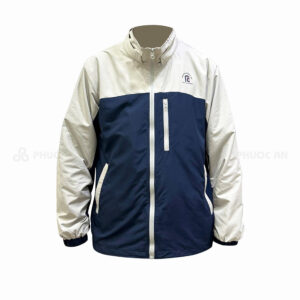Áo Khoác Đồng Phục Phối Màu Trắng Xanh Navy
