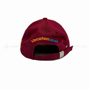 Nón vải đồng phục Vacation Travel đỏ đô