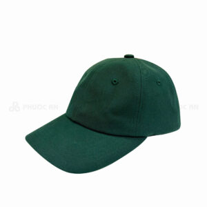 Nón vải đồng phục màu xanh rêu trơn