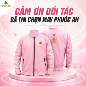 Áo Khoác Đồng Phục Màu Hồng Pastel