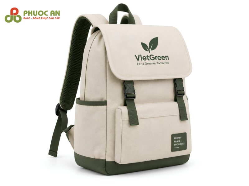 Balo canvas vải bố bền đẹp, phù hợp làm quà tặng doanh nghiệp