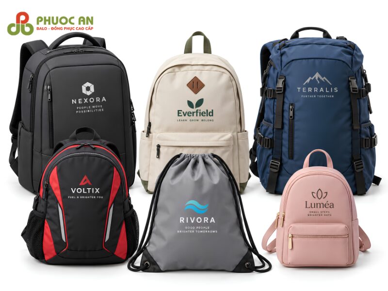 Đặt may các loại balo phổ biến theo yêu cầu tại Phước An