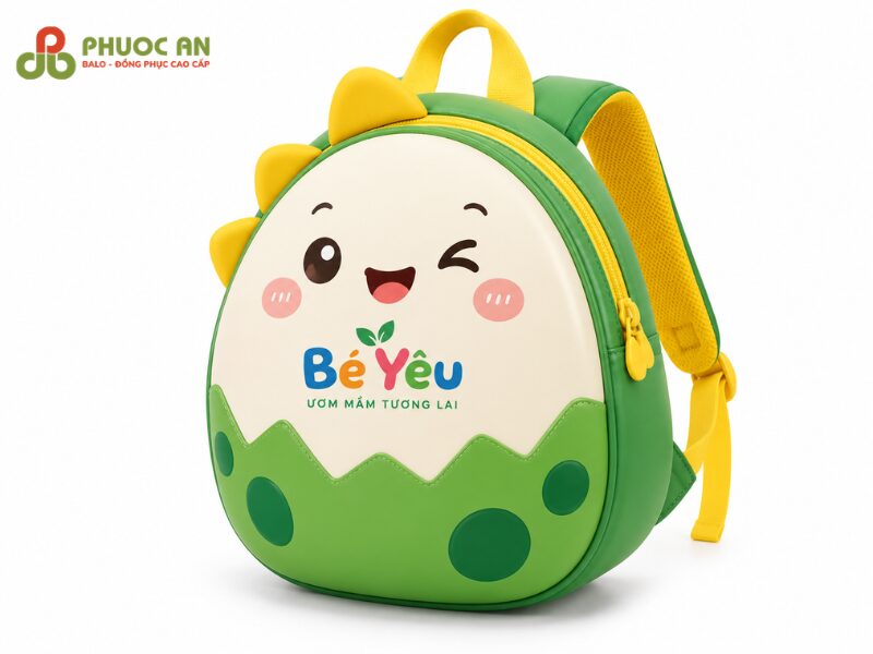 Mẫu balo tròn cho bé mầm non hình quả trứng ngộ nghĩnh
