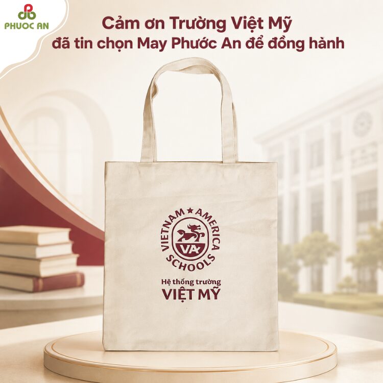 Túi canvas đồng phục hệ thống Trường Việt Mỹ