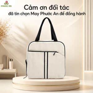 Túi Đeo Chéo Công Sở Đa Năng Trắng Kem