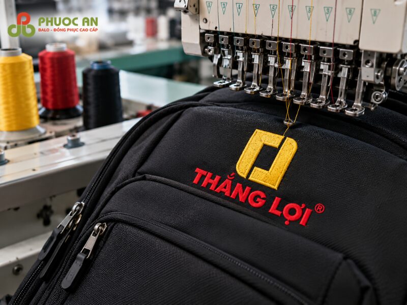 BALO DU LỊCH PHỐI MÀU ĐỎ XÁM NHIỀU NGĂN TIỆN LỢI 3 Xưởng may balo in thêu logo theo bộ nhận diện thương hiệu