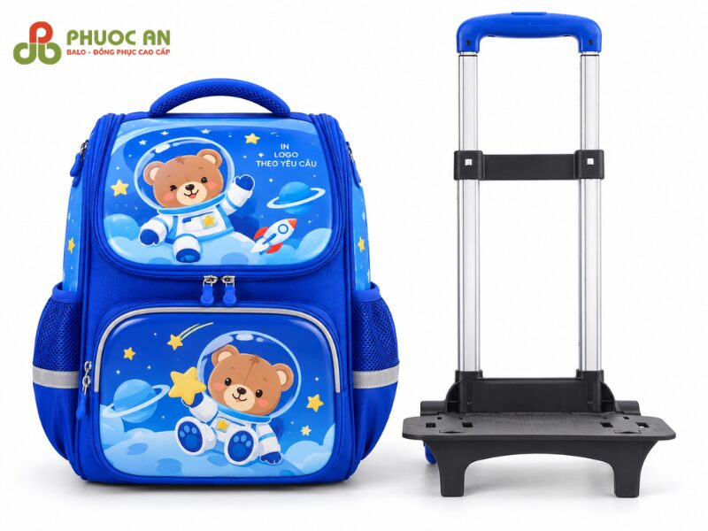 Mẫu balo kéo học sinh cần kéo tháo rời thông minh 2 trong 1